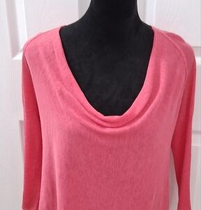 Eileen Fisher Linen & Silkh Fine Knit Top   Size M
